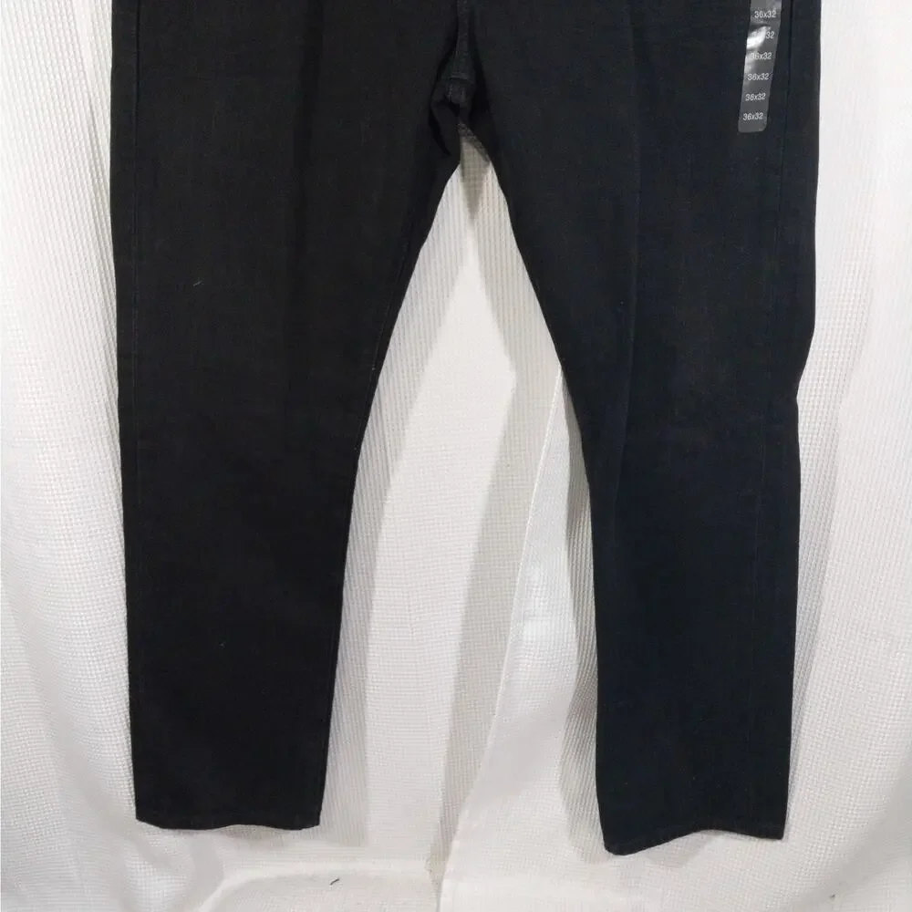 NWT@$70! THE GAP! RICH BLACK DENIM 5 POCKET, LIW RISE, SLIM LEG JEANS! SZ 36X32